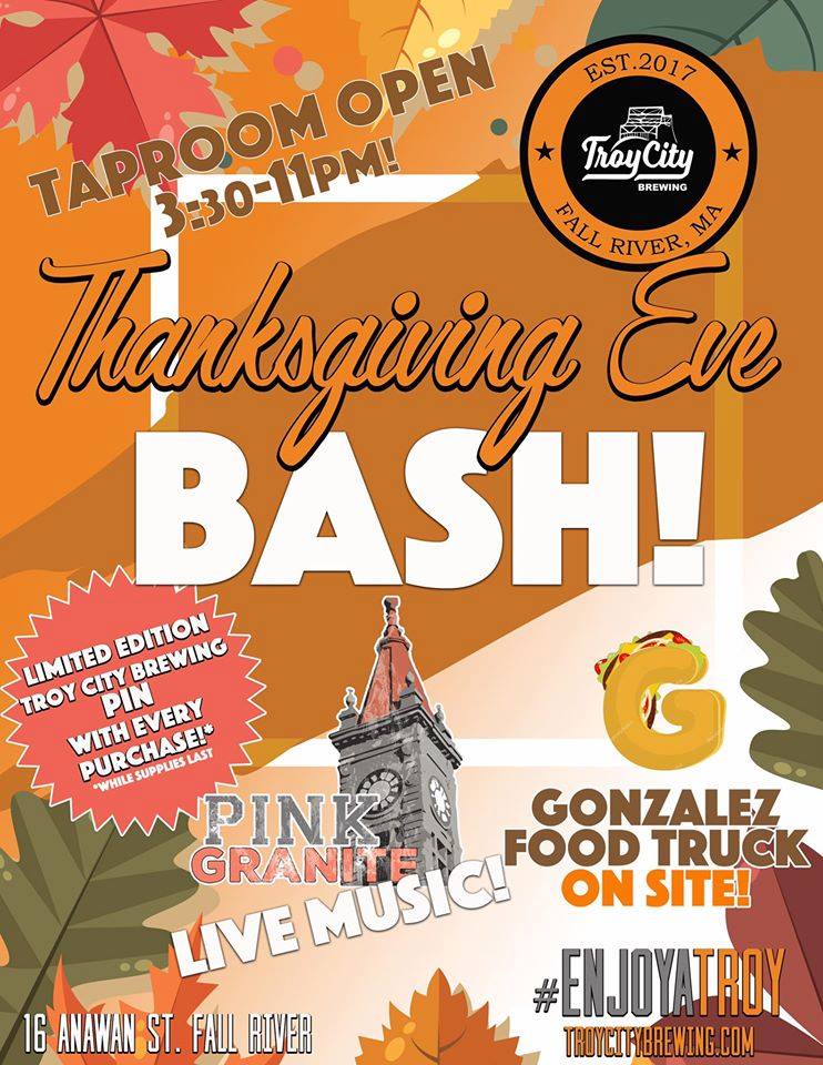 Thanksgiving Eve Bash At Troy City Brewing Mass Brew Bros