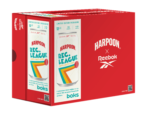 Harpoon Brewery and Reebok Collaborate on a Special Edition of Harpoon Rec. League Beer