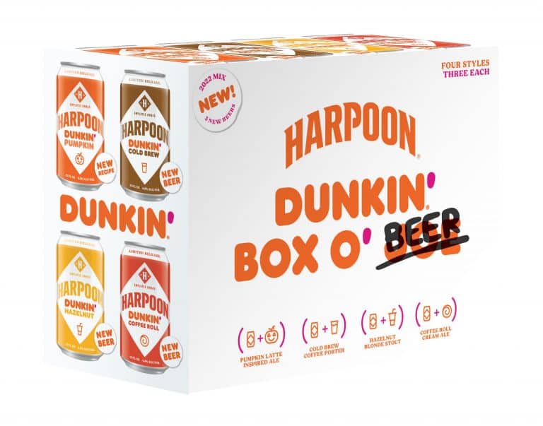 A Big Box O’ Beer: Harpoon Brewery and Dunkin’® Return for a Fifth Season, Introducing Three New Flavors