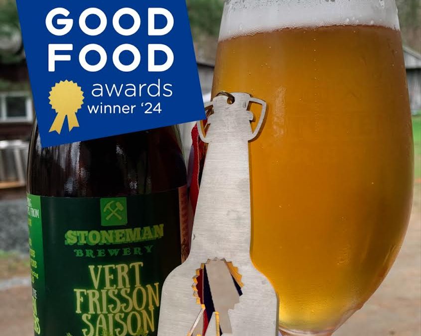 Stoneman Brewery Wins at 2024 Good Food Awards for Vert Frisson Saison; Marks Second Win Following 2019 Triumph