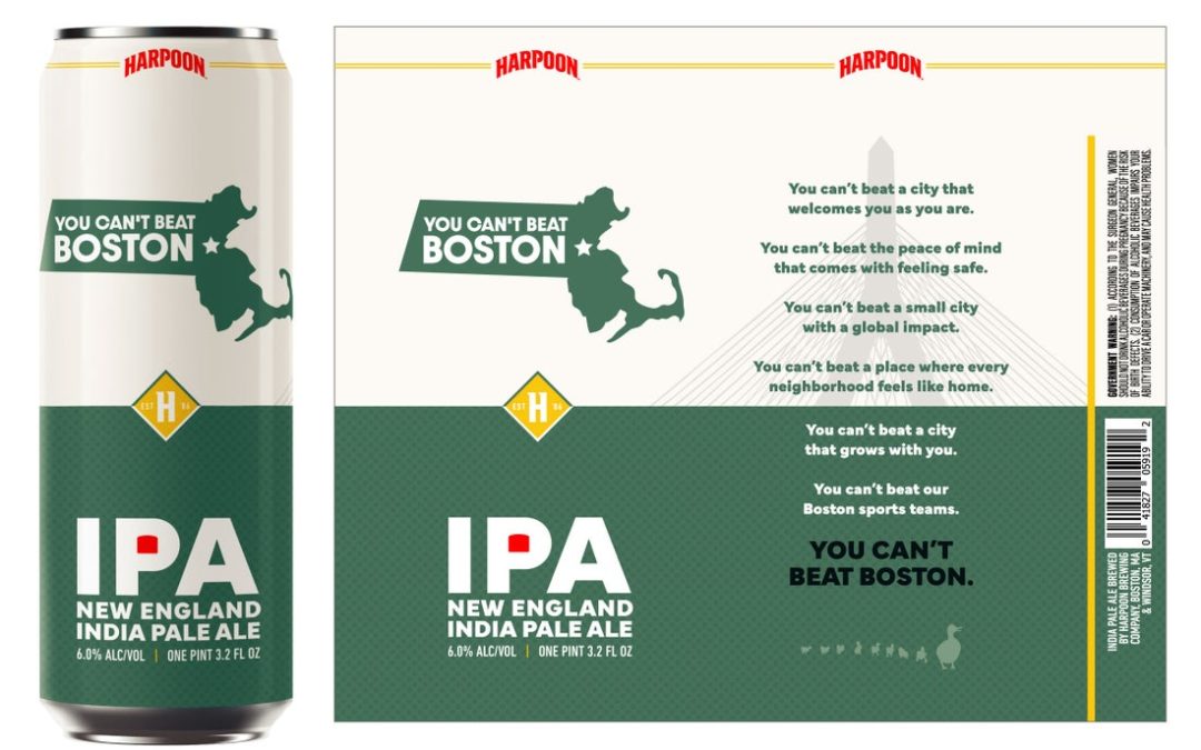 Harpoon Brewery Introduces “You Can’t Beat Boston” IPA as the Official Beer of New Citywide Campaign